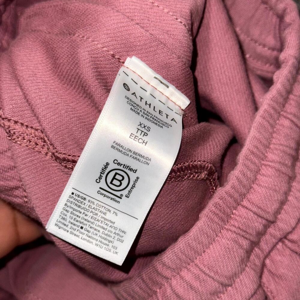 Athleta Farallon Bermuda Shorts Women XXS Pink Casual Gorpcore Activewear NWT - Picture 8 of 8